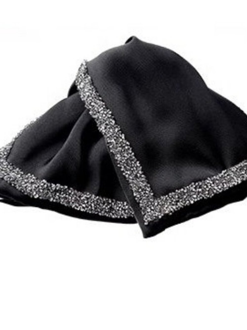 black rhinestone hair claw clip sparkly vintage elegant hair accessory